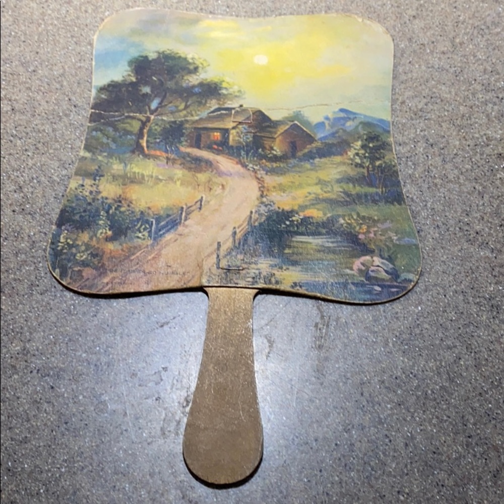 Vintage Hand-Held Paper Fans View 2